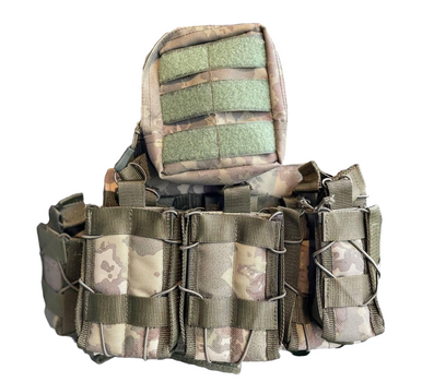 Плитоноска жилет тактическая военная с разгрузочной системой под плиту Tactical Vest MOLLE камуфляж