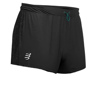 Легкі вільні чоловічі шорти Compressport Racing Split Short M, Black, S