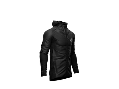 Куртка мужская с капюшоном Compressport Hurricane Waterproof 25/75 М Черная
