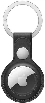 Чехол-брелок для Apple AirTag Hoco protective leather keychain shell (short style) black