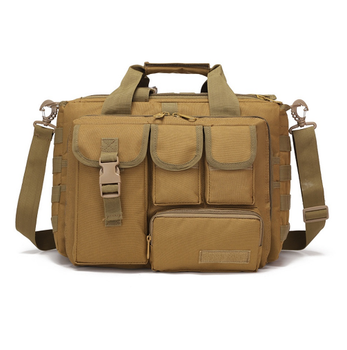 Сумка тактическая военная для ноутбука и документов Bag Multifunctional Retro A97 песочный