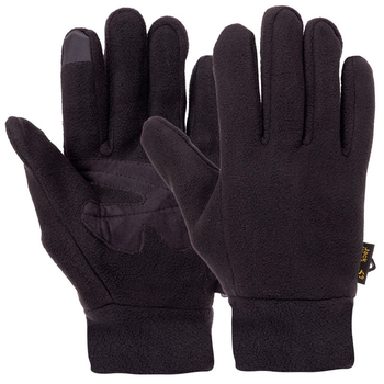 Флісові тактичні рукавички теплі зимові, багатоцільові рукавички, для полювання та риболовлі рукавички спінінгіста Розмір L Чорні BC-9228