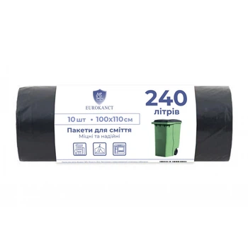Пакети для сміття Eurokanct 240 л 10 шт.