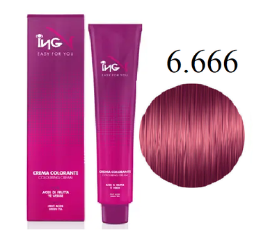 Kpeм-кpacкa&nbsp;для&nbsp;вoлoc&nbsp;ING Professional Coloring Cream 6.666 Вишня 100 мл