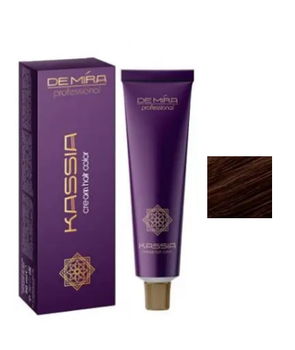 Стійка крем-фарба для волосся DeMira Professional Kassia 4/7 Коричневий шатен 90 мл
