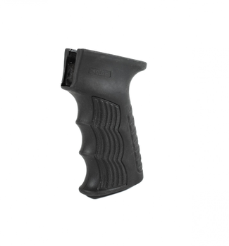 Пистолетная рукоять DLG прорезиненная с отсеком (черная) (00032)