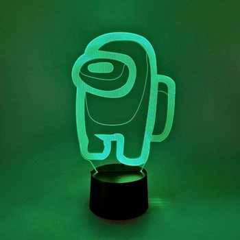 Сменная пластина для 3D светильников "Амонг Ас" 3DTOYSLAMP (НЕ НОЧНИК)