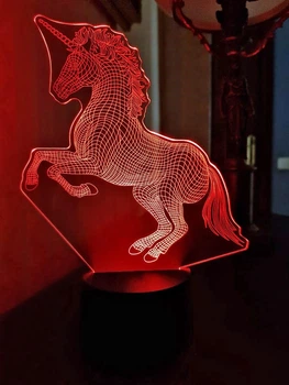 Змінна пластина для 3D світильників "Єдиноріг 3" 3DTOYSLAMP