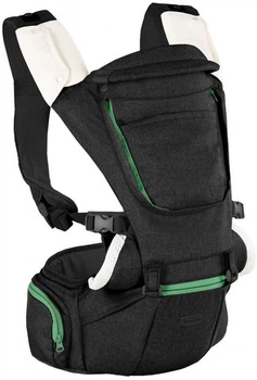 Нагрудная сумка Chicco Кенгуру Hip Seat, черная 79147.42