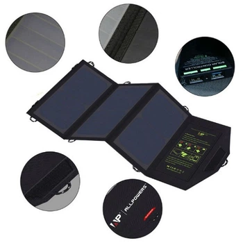 Портативная солнечная панель Allpowers 21W USB