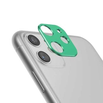 Накладка защитная металл для камеры на iPhone 11 green