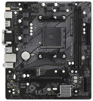 Материнська плата ASRock A520M-HDV (sAM4, AMD A520, PCI-Ex16)