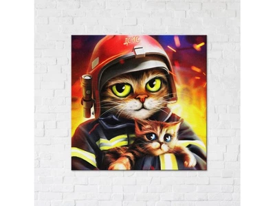 Постер Котик ГСЧС ©Марианна Пащук, Brushme (30х30 см), CN53236S