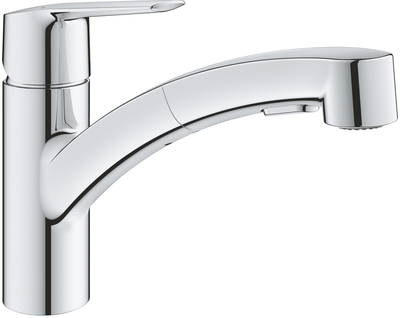 Смеситель-кран кухонный GROHE QuickFix Start 30531001 с выдвижным изливом