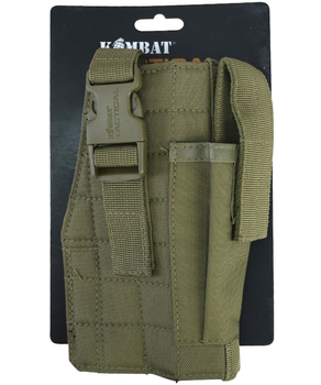 Кобура під пістолет KOMBAT UK Molle Gun Holster with Mag Pouch, койот