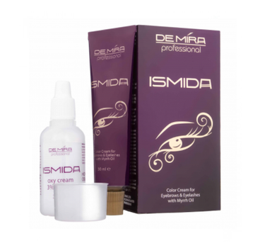 Крем-краска для бровей и ресниц с маслом DeMira Professional Ismida 1 Черная 30 мл
