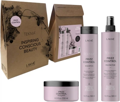 Набор для непослушных и вьющихся волос Lakme Teknia Frizz Control (8429421444163)