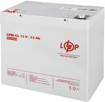 Аккумуляторная батарея LogicPower Гелевая LPM-GL 12V 55Ah (LP15266)