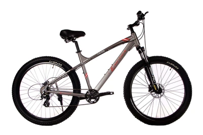 Велосипед E-motion MTB F430 27,5"х3" / рама 19" серо-красный (vemmtbf430sk)
