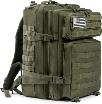 Военный тактический рюкзак Molle Army Assault QT&QY 45 литров 45 x 33 x 30см Olive