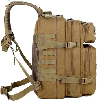 Военный тактический рюкзак Molle Army Assault QT&QY Койот 45x33x30см 45 литров.