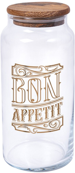 Банка Herevin Bon Appetit с деревянной крышкой 1.4 л (232006-147)