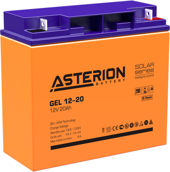 Аккумуляторная батарея Asterion GEL 12-20 M5 12V 20 Ah