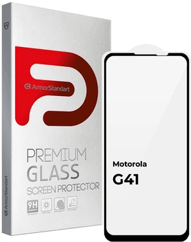 Защитное стекло для смартфона Motorola Moto G41 ArmorStandart Full Glue Black (ARM65485)