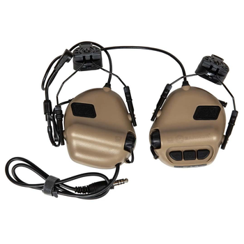 Навушники тактичні активні з мікрофоном Earmor M32H MOD3 Coyote Brown (M32H-MOD3-CB)