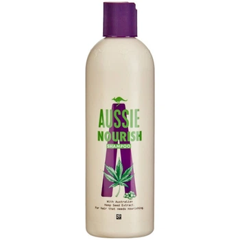 Шампунь для сухих и поврежденных волос с экстрактом семян конопли Aussie Hair Nourish Hemp , 300 мл