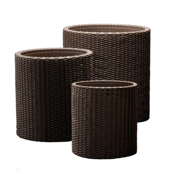 Вазон Keter Cylinder Planter S 7 л коричневий