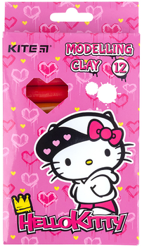 Пластилін восковий Kite Hello Kitty 12 кольорів 200 грам (HK21-086)