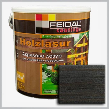 Акриловая лазурь Holzlasur Feidal (венге) 4,5л