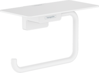 Тримач туалетного паперу з полицею HANSGROHE AddStoris, Matt White (41772700)