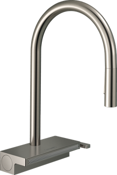 Смеситель для кухни Hansgrohe Aquno Select M81 170 3jet с выдвижным изливом 73837800 Stainless Steel Finish
