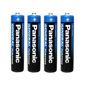 Батарейки Panasonic General Purpose Zinc-Carbon ААА (R03) солевые 1.5V мизинчиковые 4 шт