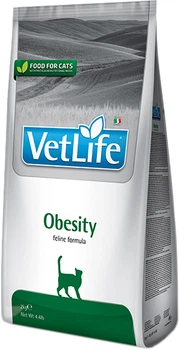 Сухий лікувальний корм для котів Farmina Vet Life Obesity для зниження зайвої ваги 2 кг (8010276025333)