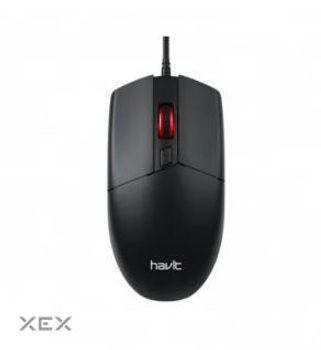 Мышь Havit HV-MS71 Black, Optical, USB, 800/1200 dpi (6939119048440)