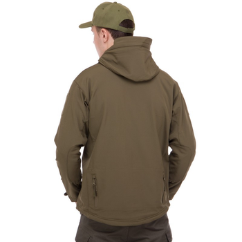 Флисовая куртка тактическая мужская военная Куртка на флисе с капюшоном TACTICAL Оливковый (5707) XXL