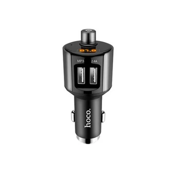 Модулятор Hoco E19 Smart Vehicle + Bluetooth FM Launcher (Черный / Серый)