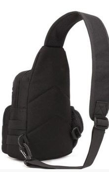 Тактична, штурмова, військова, міська сумка MHZ X216 A14, чорна