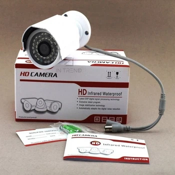 Камера видеонаблюдения AHD-M6120 Белая IP Камера Внешнего наблюдения Видеокамера с ИК-подсветкой