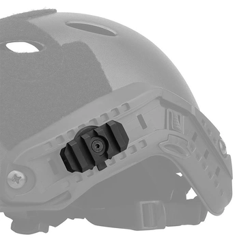 Поворотная планка Пикатинни 360° на боковые рельсы шлема Black (комплект 2 шт) (15011)