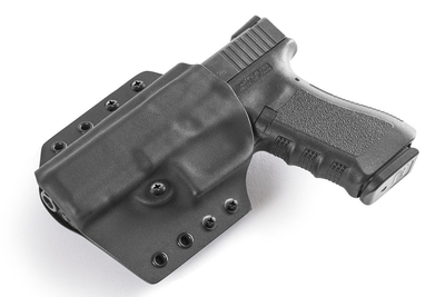 Поясна пластикова (кайдекс) кобура A2TACTICAL для Glock лівша чорна (KD51)