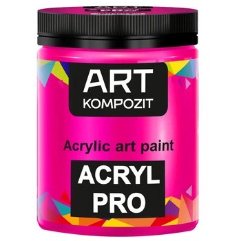 Краска акриловая Kompozit Art 430мл 554 Розовый флуоресцентный