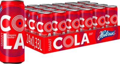 Упаковка сильногазованого напою Живчик Smart Cola 0.33 л х 24 банки (148201930355651)