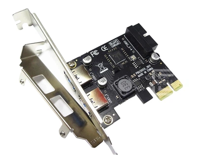 Контролер Ewell PCI-E to USB3.0 (2ext. 19pin USB header) NEC (EW423)