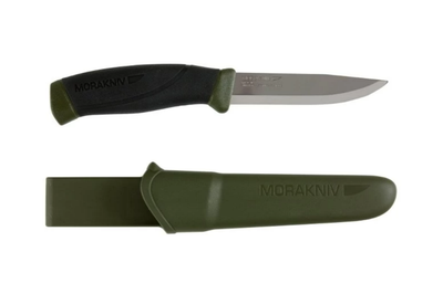 Нож с чехлом Morakniv 11827 Companion MG S, нержавеющая сталь, хаки, 218 мм