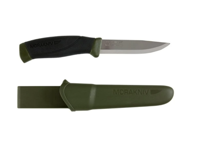 Нож с чехлом Morakniv 11863 Companion MG C, углеродная сталь, хаки, 218 мм