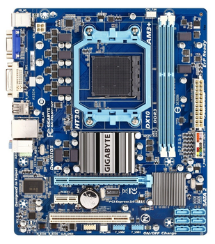 Материнская плата Socket AM3+ GIGABYTE GA-78LMT-S2P REV 5.0 ( sAM3+ / AM3 , DDR3, AMD 760G, PCI-Ex16 ) Б/У